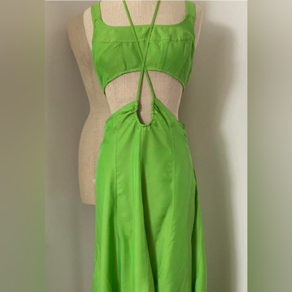 Cult Gaia Eileen Green Asymmetrical Dress - Picture 8 of 11